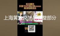 上海黃金交易所調(diào)整部分合約保證金水平及漲跌停板起伏