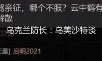 烏克蘭防長：烏美沙特談判“具有建設(shè)性且有含義”