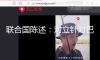 聯(lián)合國陳述：對(duì)立針對(duì)巴勒斯坦的吞并和強(qiáng)行搬遷